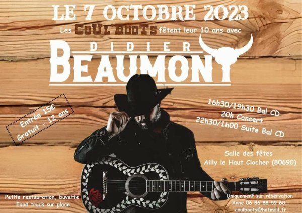 Concert country Ailly le Haut Clocher 80 07 octobre 2023